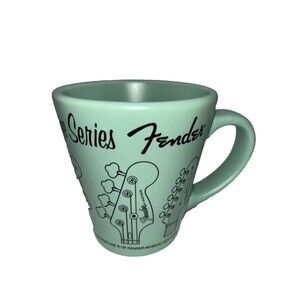 Rare Fender American Vintage Series Coffee Cup Mug Guitar Telecaster Strat Bass